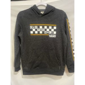 Vans Medium Gray Off The Wall Long Sleeve Hoodie